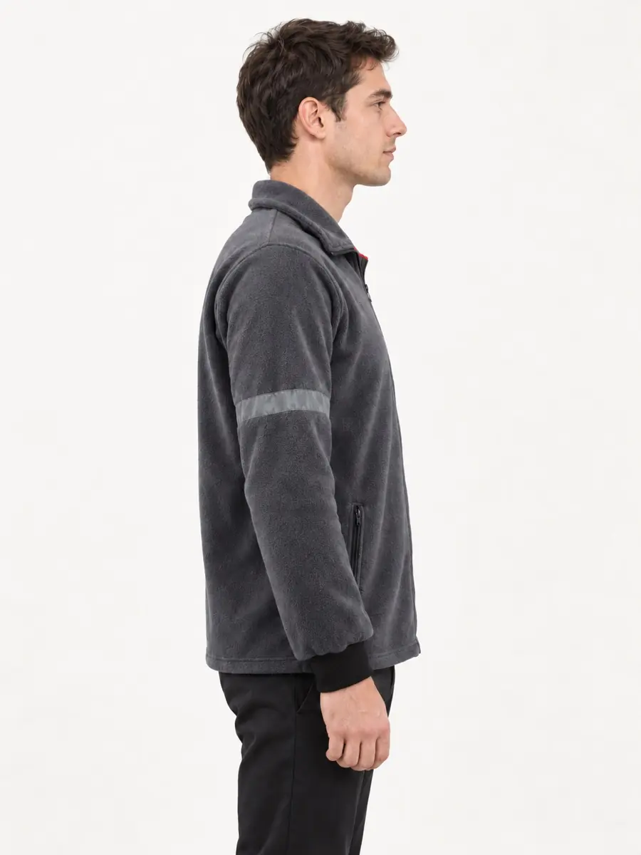 Gri Reflektif Polar Mont — Yan görünüm